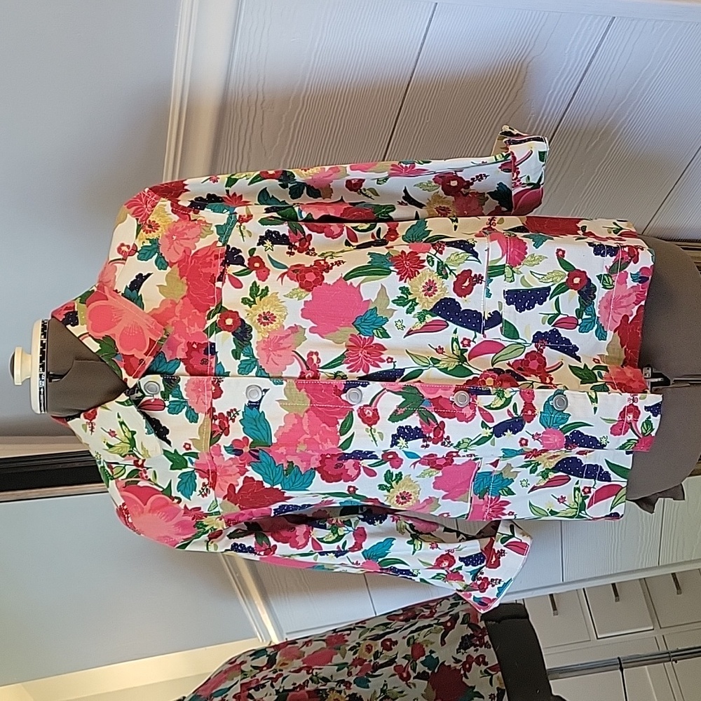 City Blues by Koret Floral Jean Jacket